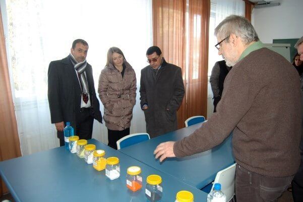 A delegation from Jordan visiting the Poliex factory